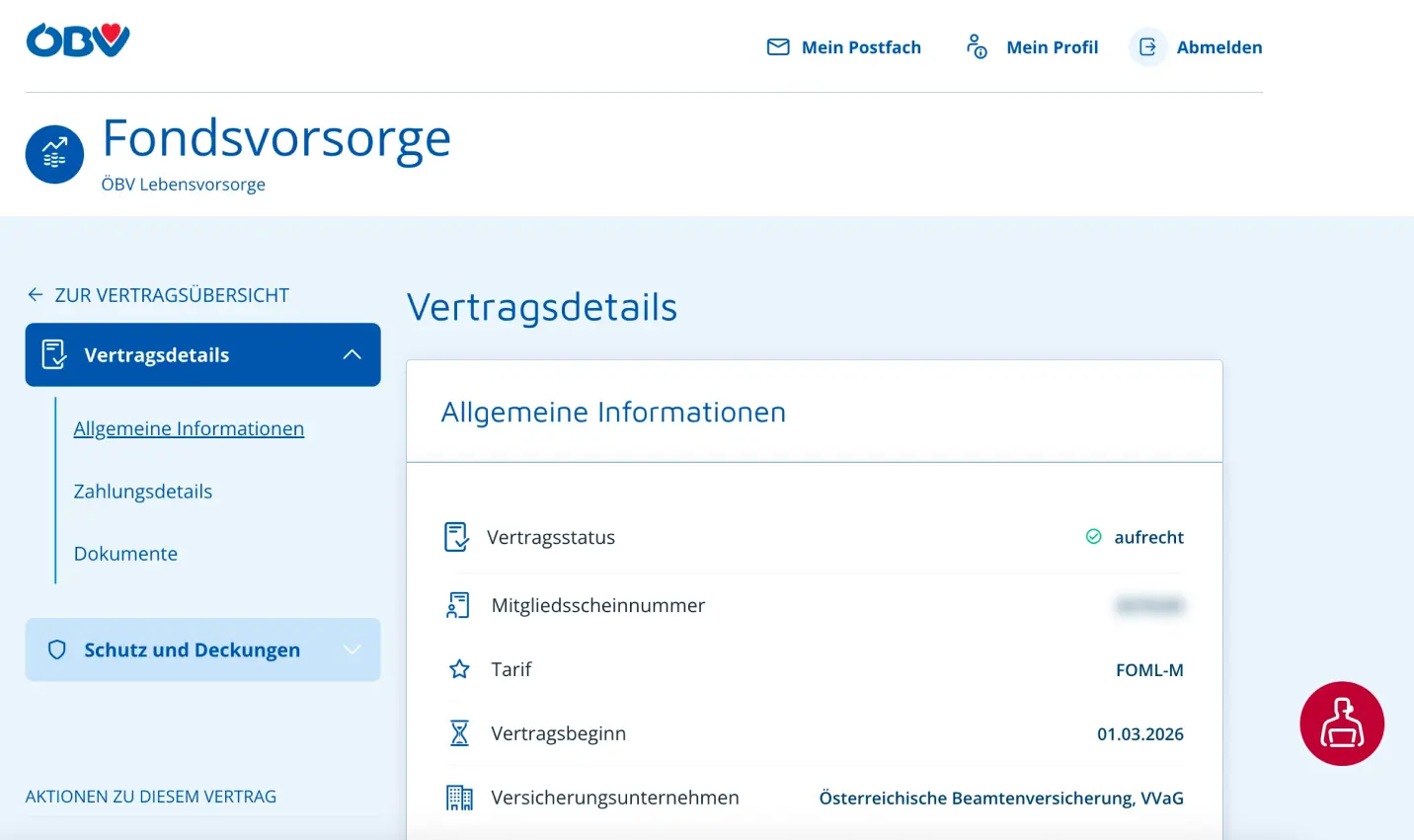 ÖBV Kundenportal